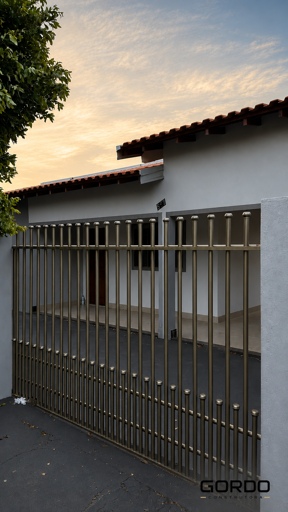 Casa pronta em fase de preparação para entrega pela Gordo Construtora